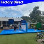 33FT Inflatable Volleyball Pool Court for Adults Beach Volleyball Net Water Game
