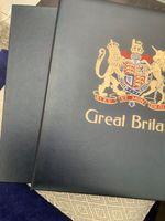 Davo Great Britain Vol 1 Luxe Stamp Album  with Stamps from 1840 to 1970 3/4 ful