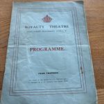 1914 VINTAGE ROYALTY THEATRE programme for My Lady’s Dress by Edward Knoblauch