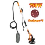 Drywall Sander Sanding Polishing Machine 6-Speed Adjustable With Sandpaper 750W