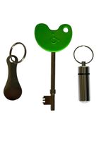Radar Disabled Toilet Key & Trolley Coin key & Pill Box Key Ring