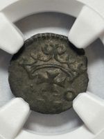 Sigismund II Augustus. Denarius 1550, Gdańsk (R5)