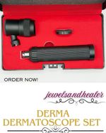 Derma Dermatoscope Set for Skin Exams Medical Diagnostic Tool Vet & Human Use