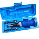 Heavy Duty 1/2" Drive Impact Bolster Driver with 13 Impact Screwdriver Bits