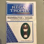 Regal Trophy 1994-95 Final Official Programme Warrington v Wigan 28 Jan 1995