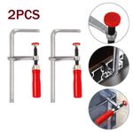 2pcs Quick Ratchet Track Saw Guide Rail Clamp for MFT Table Woodwork Tool