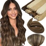 200G Thick Bundle Weft Human Hair Extensions Double Weft Sew-In Weave Remy Hair