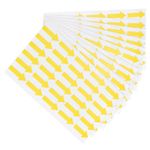 300Pcs Small Arrow Sticker Label 1.2x0.4" Adhesive Color Coding Decal Yellow