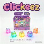 Clickeez Fidget Keychain LED Switch Stress Relief Toy Blind Box Backpack Charm
