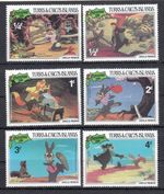 Disney Christmas stamps x6 Turks & Caicos MNH 1981 (141789)
