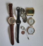 TPW, Seiko, Ogle, HIFI, M Wristwatch Lot for Parts Skeleton Quartz Automatic