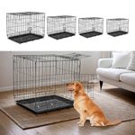 Dog Cage Puppy Training Crate Small Medium Large XL XXL Metal Cages Pet Carrier