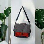 Warner Bros Studio Large Messenger Bag Travel Computer Carry On Luggage Bag Vtg