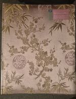 Boots self-adhesive photo album covered in a purple and gold Chinese floral Last
