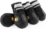 Waterproof Dog Boots Paw Protectors Shoes. Anti Slip Soles BLACK.Medium Large #5