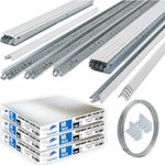10m² Suspended Vinyl Ceiling Tiles with Complete 600mm Grid Metal Tee Frame Syst