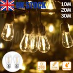 Heavy Duty Festoon E27 IP65 Waterproof LED Outdoor Garden String Lights 32-98FT