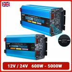 5000W/10000W Pure Sine Wave Power Inverter 3500W/7000W 12V/24V to 240V Converter