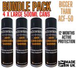 ANTI CORROSION MOTORCYCLE FORMULA SPRAY 4 x 500ml SPRAY CANS BUNDLE