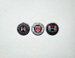 WOLFSBURG BADGE DECAL STICKER 3M ALUMINIUM REPLICA CAR DECORATIVE