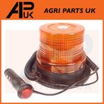12V LED Magnetic Flashing Amber Beacon Lorry Car Van Tractor Forklift Digger