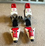 Salomon 747 Downhill Ski Bindings Metal Baseplate DIN 4 Red/White/Black