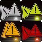Reflective Warning Triangle Sticker High Visibility Safety Decal Colour Choice
