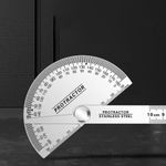 Professional Stainless Steel Protractor 0180 Degrees Accurate and Reliable