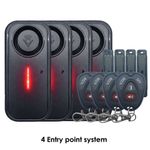 Van security alarm system - 4 Entry point - Wireless remote - 113db siren - Led