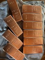 Set Of 10x 1kg Copper Bars/investment/collection
