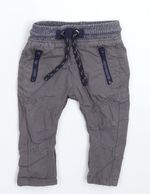 Marks and Spencer Baby Grey Cotton Blend  Trousers Size 6-9 Months
