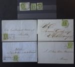 MEXICO 1856 FIRST ISSUE – 2 REALES GREEN HIDALGO – SCOTT #3