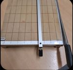 Vintage Wood 1960's MIKI Japanese Paper Cutter/Trimmer With Original Clamp