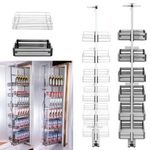 6 Tier Pull Out Soft Closing Larder Kitchen Food Pantry Cupboard Adjustable uk