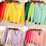 Ladies Womens Cardigan Long Sleeve Knitted Top Outwear Cardigans Plus Size 8-24