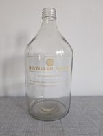 Vintage BHD Distilled Water Glass Bottle One Gallon (British Drug Houses)