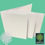 8 inch Square Premium White Card Blanks Only - 265gsm - Pre Creased - Cardmaking