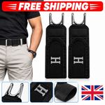 Belt Closure Tactical Metal Hook Elastic Belt Unisex Buckle,Less Invisible Waist