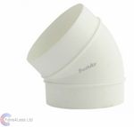 Ducting 45 Degree Elbow Joint Bend Ventilation Duct Pipe 4" 5" 6" 100 125 150 mm