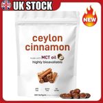 Ceylon Cinnamon 7,200Mg Equivalent | 300 Softgels with MCT Oil.Highly Bioavail💗
