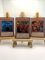 Yu-Gi-Oh! Konami God Cards 3-Card Foil Lot Limited LDK2-ENS01-03