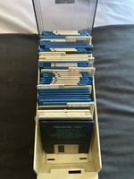 Bundle of  33 Original Full Amiga Games In A Disk Box  With Key Tested 4 Games