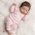 Baby Girl Cotton Knitted Romper Sleepsuit Babygrow PINK