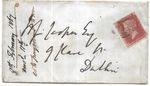H&K PACKET  FE 11 1867 ON QUEEN VICTORIA 1d RED COVER TO DUBLIN MY REF 17