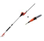Electric Long Reach Telescopic Pole Chainsaw Pruner Hedge Trimmer Kit 9'3" eSkde