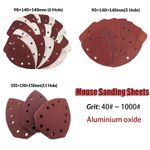 Sanding Sheets Hook and Loop Mouse Sanding Pads Sander Paper Triangle Discs