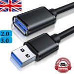 USB 3.0 Extension Cable SuperSpeed Fast Lead Male to Female 0.5 1m 2m 3m and 5m