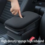 Universal Car Armrest Cushion Cover Center Console Box Pad Leather Protector UK