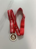 Arsenal League Winners Medal 2025-2026 (big)  in hand ready to ship 