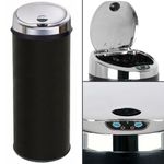 Inmotion Black Stainless Steel Auto Sensor Kitchen Waste Dust Bin 30L, 42L, 50L